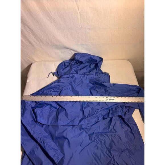 St John’s Bay Blue Hooded Windbreaker Jacket Men’s L Nylon Zip Lightweight - Picture 12 of 12